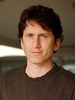 Todd Andrew Howard is an American video game designer, director, and producer. He serves as director and executive producer at Bethesda Game Studios, where he has led the development of the Fallout and The Elder Scrolls series.