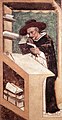 Tommaso da modena, ritratti di domenicani (il cardinale di rouen) 1352 150cm, treviso, ex convento di san niccolò, sala del capitolo.jpg