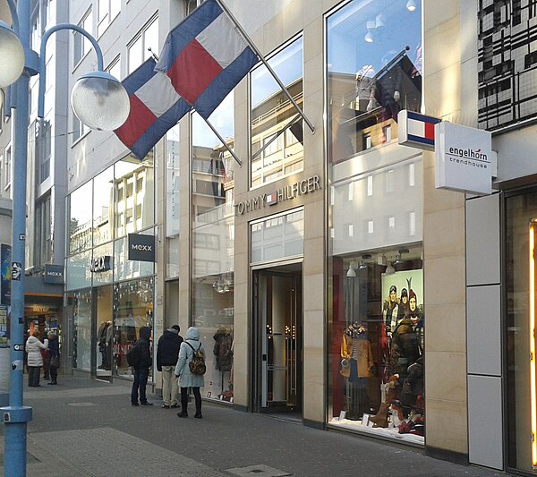 A Tommy Hilfiger storefront in Mannheim, Germany