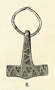 Thor's hammer from Moheda: Moheda parish, Småland, Sweden.