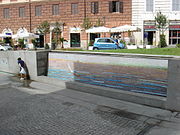 Trastevere - piazza san Cosimato - fontana nuova 00734