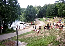 Trekantsbadet på sommaren 2008.