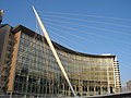 Detail of Trinity Bridge's structure.