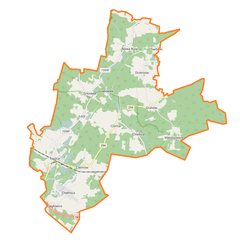 Mapa lokalizacyjna gminy Tuplice