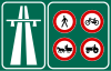 Start of motorway