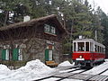 Tantegert im Winter mit Haller Triebwagen 1