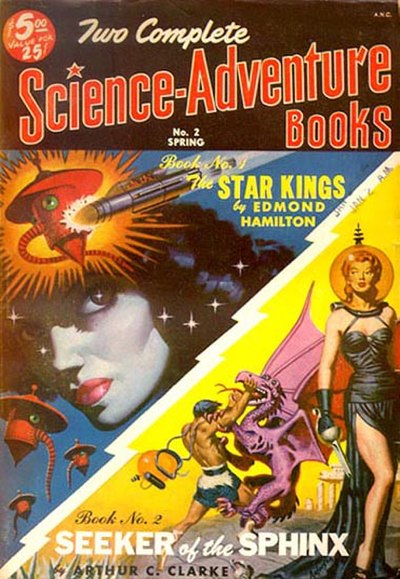 Clarke's novella "The Road to the Sea" was originally published in Two Complete Science-Adventure Books in 1951 as "Seeker of the Sphinx".