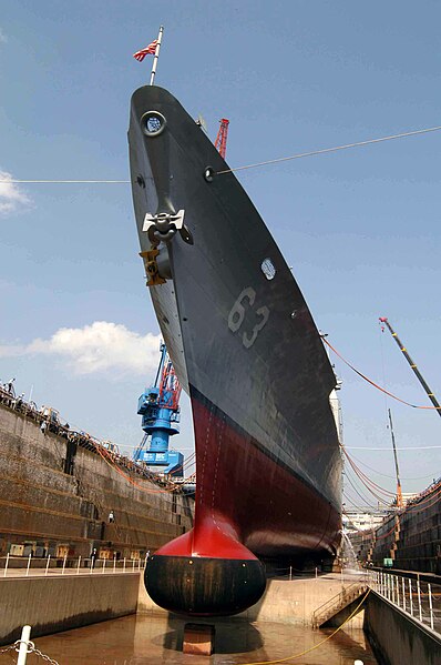 File:US Navy 040316-N-2101W-010 The guided missile cruiser USS Cowpens (CG 63) at the completion of its Ships Repair Force (SRF) dry dock period in Yokosuka, Japan.jpg