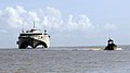 US Navy 100829-N-9643W-803 High Speed Vessel Swift (HSV 2) cruises off the coast of Guyana en route to the city of Georgetown.jpg