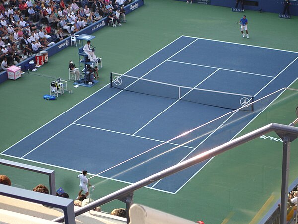 Detail from final (Novak Djokovic vs. Rafael Nadal)