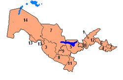 Uzbekistan: Lịch sử, Địa lý, Hành chính