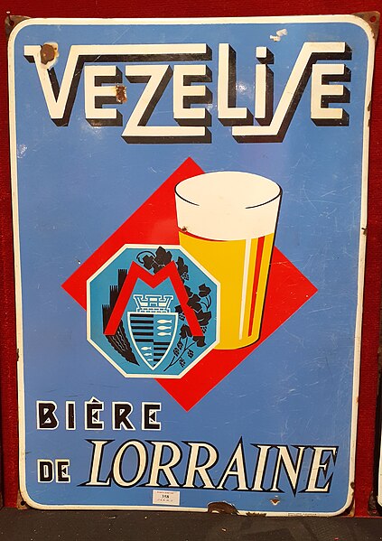 File:Vézelise, Bière de Lorraine, plaque émaillée.jpg