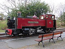 Swindon built GWR 2-6-2T at Devil's Bridge. The design was based on an earlier locomotive design by Davies and Metcalfe Vale of Rheidol Railway No 9 At Devil's Bridge.jpg