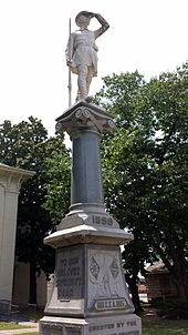 Van Buren Confederate Monument at Crawford County Courthouse in Van Buren, Arkansas Van Buren Confederate Monument 001.jpg