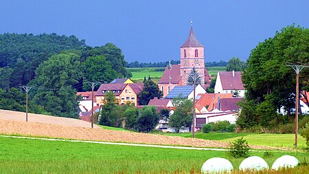 Veitsaurach vor dem Gewitter