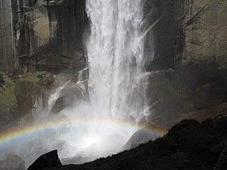 Spring brings large amounts of water creating a dazzling mist.