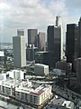 Vue sur le centre-ville de Los Angeles, depuis l'angle Nord-Ouest du 32 étage du 1100 Wilshire.