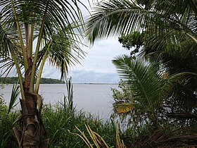 Vista da lagoa da Ilha Calero