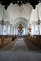 Vor Frelsers Kirke. Interior, wide angle, portrait format.