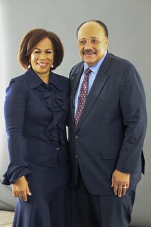 Photo of Tricia Purks-Hoffler and Martin Luther King III