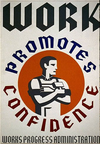 WPA poster promoting the benefits of employment