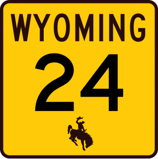 <span class="mw-page-title-main">Wyoming Highway 24</span> State highway in Wyoming, United States