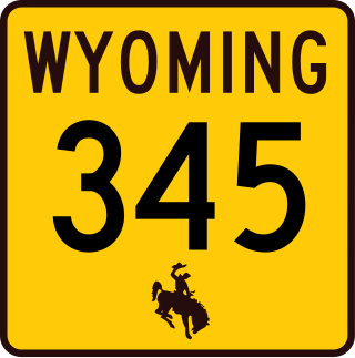 <span class="mw-page-title-main">Wyoming Highway 345</span> State highway in Wyoming, United States