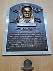 Hoyt's plaque at the Baseball Hall of Fame