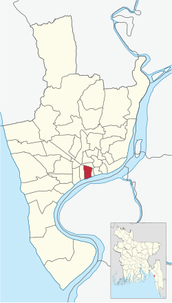 Location of East Madarbari