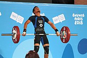 Deutsch: Gewichtheben bei den Olympischen Jugendspielen 2018; Tag 2, 10. Oktober 2018; Jungen 62 kg English: Weightlifting at the 2018 Summer Youth Olympics at 8 October 2018 – Boys' 62 kg