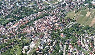 Das Ortszentrum von Weinsberg