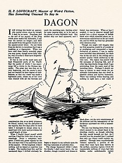 <span class="mw-page-title-main">Dagon (short story)</span> 1919 short story by H. P. Lovecraft