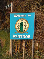 The Ventnor sign on Whitwell Road, 2009