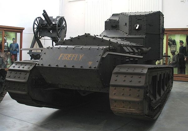 Whippet Firefly of F Battalion in The Museum of the Army in Brussels (original colours)