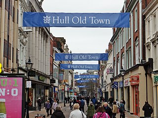 Whitefriargate Street in Kingston upon Hull, Yorkshire, England