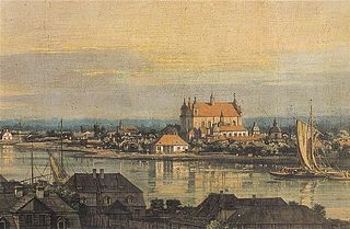 View of Praga with Bernardine church