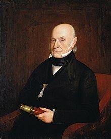 Portrait of Quincy Adams by William Hudson, 1844 William Hudson, Jr. - Portrait of John Quincy Adams (1844) - Google Art Project.jpg