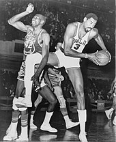 Wilt Chamberlain joined the Sixers in 1965, and in his third season (1967), he led the team to the NBA title. Wilt Chamberlain Nate Thurmond.jpg