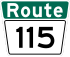 Winnipeg Route 115 shield