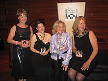 Domeyko with the other recipients of the Women in Film & Video Women of Vision Award, 2011. Women in Film & Video Women of Vision Award 2011.jpg