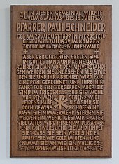 Pfarrer Paul Schneider: Leben, 1939–2002: Nach dem Tod Paul Schneiders, Würdigungen