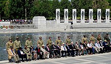 Wreath Presenters From the 30 Allied Countries at the WWII Memorial 2015 VE Day Ceremony Wreath Presenters WWII Mem.jpg