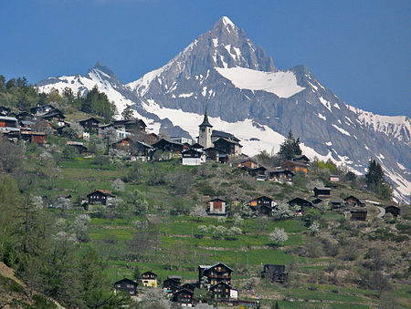 Zeneggen mit Bietschhorn