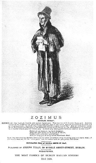 <span class="mw-page-title-main">Zozimus</span> Irish street poet (c.1794–1846)