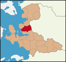 Distretto di Menemen – Mappa