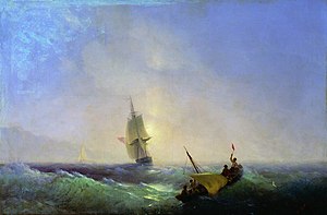 Rescuers from the shipwreck 1844