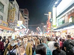 文化路夜市一景