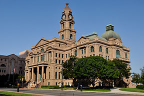 Het gerechtsgebouw van Tarrant County in Fort Worth