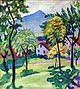 Tegernsee Landscape, by August Macke, 1910