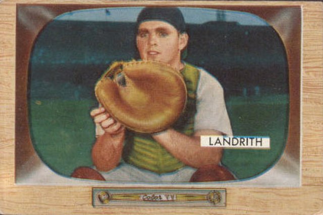 Hobie Landrith (pictured in 1955) was the Mets' first pick in the expansion draft